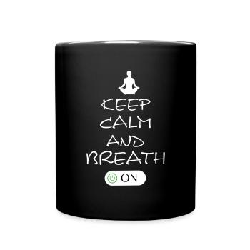 Yoga - Tasse einfarbig - Schwarz - Vorne