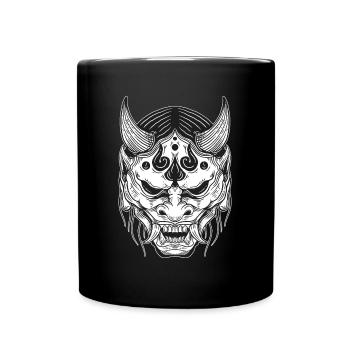Skull Skull Horror Skeleton Halloween Metal - Full Colour Mug - black - Front