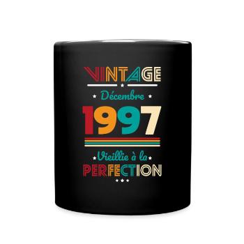 Anniversaire 25 ans - Décembre 1997 Vintage - Mug uni - noir - Devant