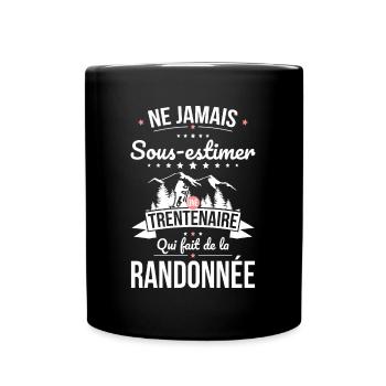 Sous-estimer trentenaire qui fait de la randonnée - Mug uni - noir - Devant