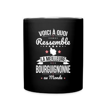 Voici à quoi ressemble la meilleure Bourguignonne - Mug uni - noir - Devant