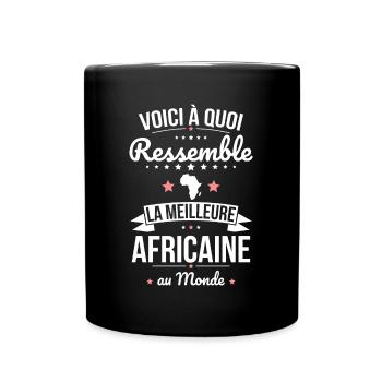 Voici à quoi ressemble la meilleure Africaine - Mug uni - noir - Devant