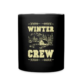 Équipage d’hiver - Mug uni - noir - Devant