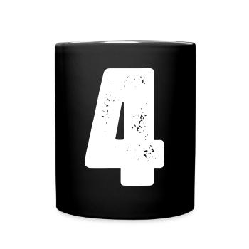 maillot à 4 chiffres - Mug uni - noir - Devant
