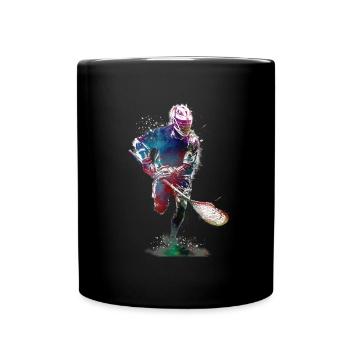 L’art sportif de la crosse #lacrosse #sport - Mug uni - noir - Devant