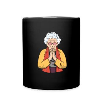Christian Christianity Granny - Full Colour Mug - black - Front