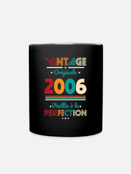 Anniversaire 18 ans - Vintage 2006 - Originale - Mug uni - noir