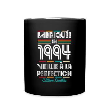 Anniversaire 30 ans - Fabriquée en 1994 - Mug uni - noir - Devant