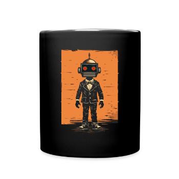 Gentleman Automat - Tasse einfarbig - Schwarz - Vorne