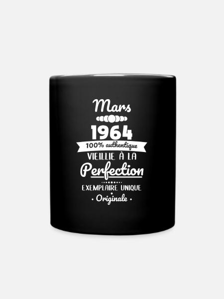 Anniversaire 60 ans - Mars 1964 Originale - Mug uni - noir