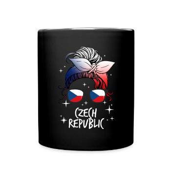 Tschechische Republik - Tasse einfarbig - Schwarz - Vorne