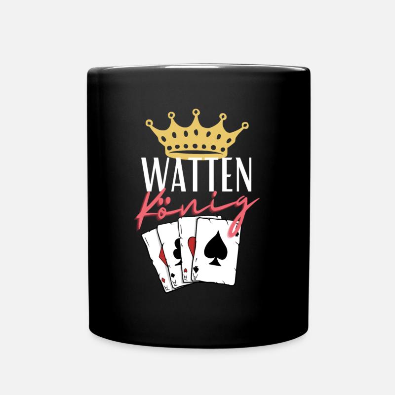 Watten König - Tasse einfarbig - Schwarz