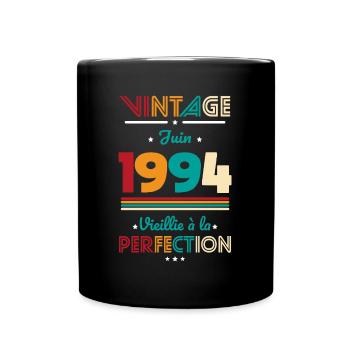 Anniversaire 30 ans - Vintage - Juin 1994 - Mug uni - noir - Devant