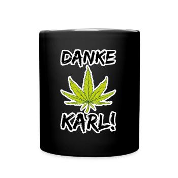 Legalisierung Deutschland - Tasse einfarbig - Schwarz - Vorne