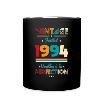 Anniversaire 30 ans - Vintage - Juillet 1994 - Mug uni - noir - Devant