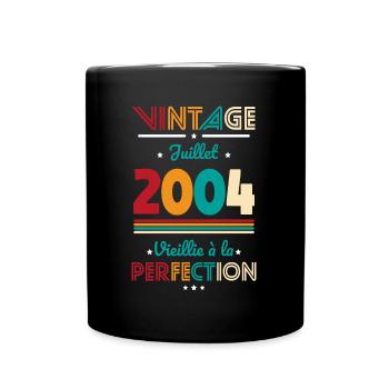 Anniversaire 20 ans - Juillet - Juin 2004 - Mug uni - noir - Devant