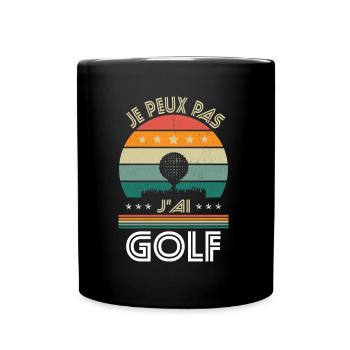 I Can't I Have Golf - Golfer Gift Idea - Full Colour Mug - black - Front