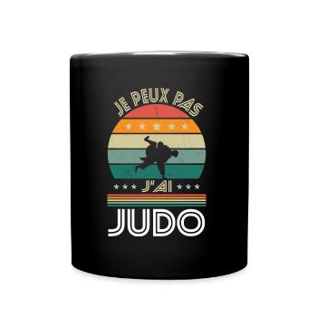 Ich kann nicht Ich habe Judo - Judoka Geschenkidee - Tasse einfarbig - Schwarz - Vorne