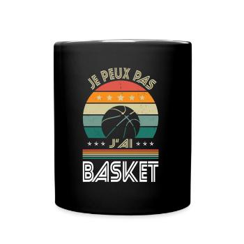 I Can't I Have Basketball - Basketball Geschenkidee - Tasse einfarbig - Schwarz - Vorne