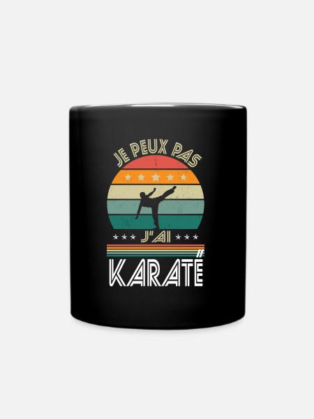 Je peux pas j'ai karaté - Idée Cadeau Karatéka - Mug uni - noir