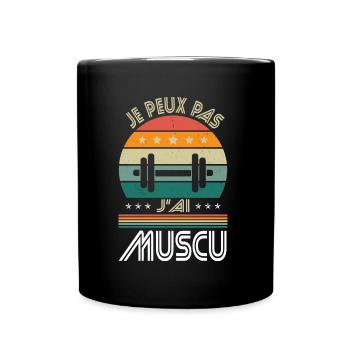 Ich kann ich nicht Bodybuilding haben - Bodybuilding Geschenkidee - Tasse einfarbig - Schwarz - Vorne