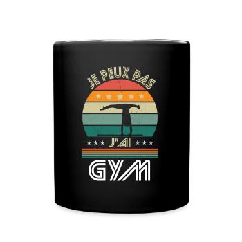 I Can't I Have Gym - Turner-Geschenkidee - Tasse einfarbig - Schwarz - Vorne
