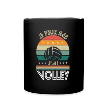 I Can't I Have Volleyball - Volleyball Gift Idea - Full Colour Mug - black - Front