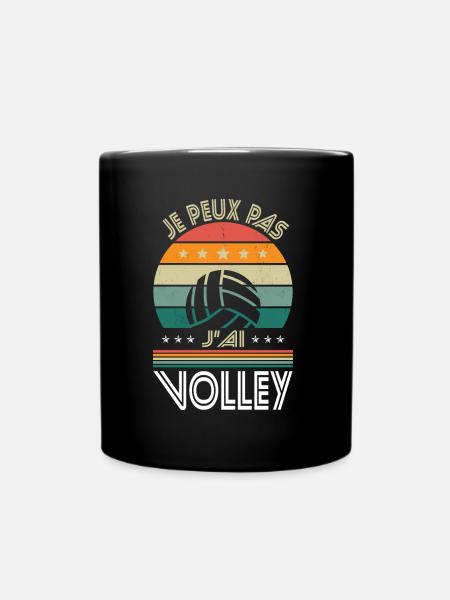 Je peux pas j'ai Volley - Idée Cadeau Volleyeur - Mug uni - noir