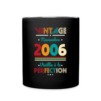 18th Birthday - Vintage - November 2006 - Full Colour Mug - black - Front