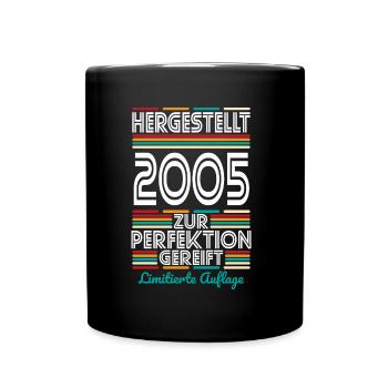 20e anniversaire - Fabriqué en 2005 - Mug uni - noir - Devant