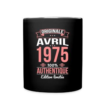 50th Anniversary - Original - April 1975 - Full Colour Mug - black - Front