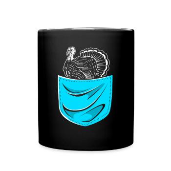 Chasse à la dinde Chasse à la dinde Thanksgiving - Mug uni - noir - Devant