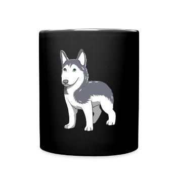 Rauque - Mug uni - noir - Devant