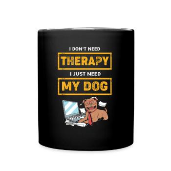 Hundetraining Therapiehund Therapeut Therapie Hund - Tasse einfarbig - Schwarz - Vorne