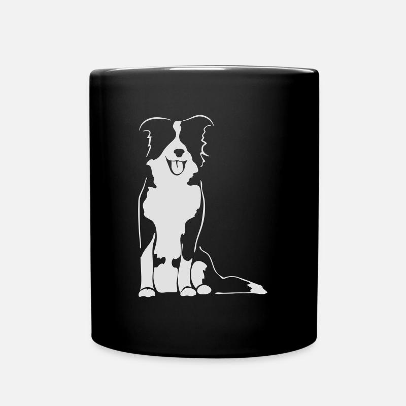 BORDER COLLIE Wilsigns - Tasse einfarbig - Schwarz