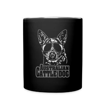AUSTRALIAN CATTLE DOG cool Wilsigns Dogs - Full Colour Mug - black - Front
