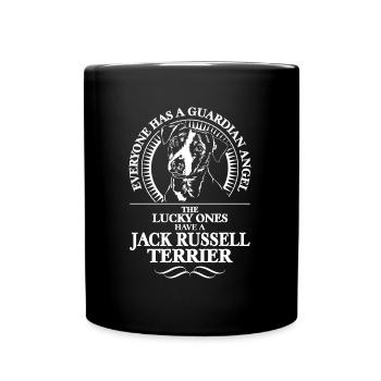 JACK RUSSELL TERRIER Guardian Angel Wilsign's dogs - Full Colour Mug - black - Front