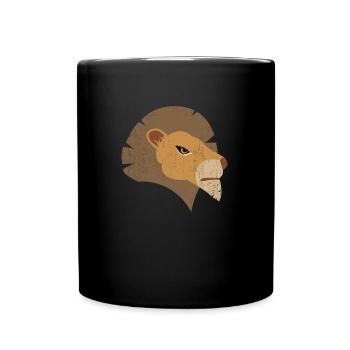 Jungle Animal V4 - Full Colour Mug - black - Front
