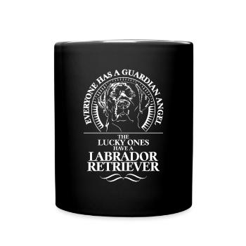 LABRADOR RETRIEVER Ange Gardien Chiens WILSIGNS - Mug uni - noir - Devant