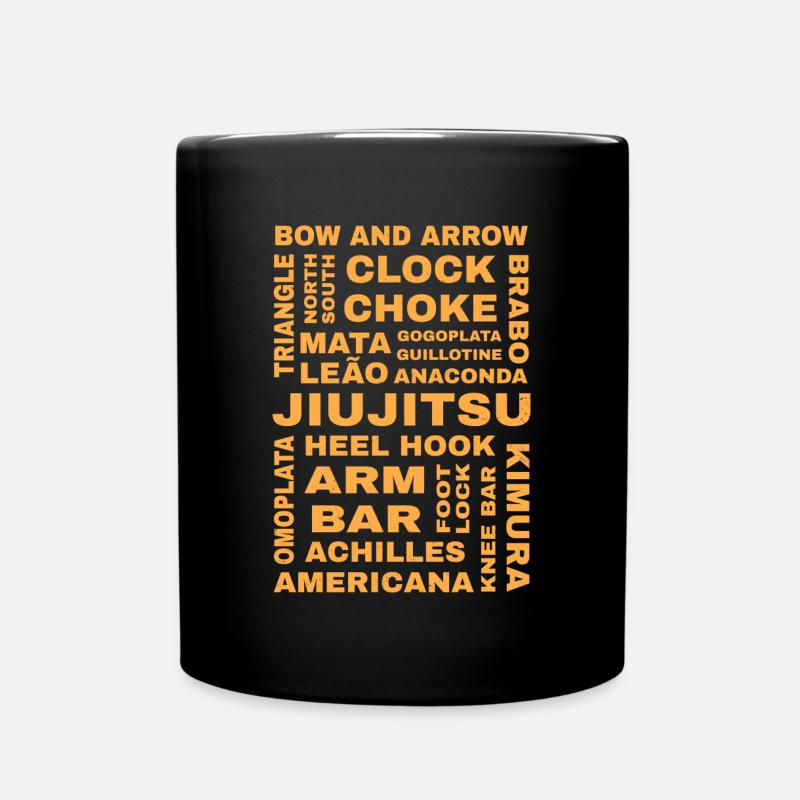 BJJ Brazilian Jiu Jitsu - Full Colour Mug - black
