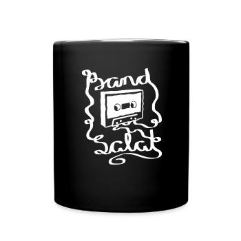 Bandsalat Mixtape Retro Design 80er Jahre Musik - Tasse einfarbig - Schwarz - Vorne
