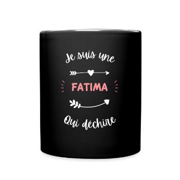 Je suis une fatima qui déchire - Mug uni - noir - Devant