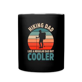 Wandern Geschenkidee Wanderer Berge Trekking - Tasse einfarbig - Schwarz - Vorne