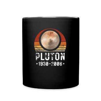 Pluton 1930 2006 Vintage Sunset Science - Mug uni - noir - Devant