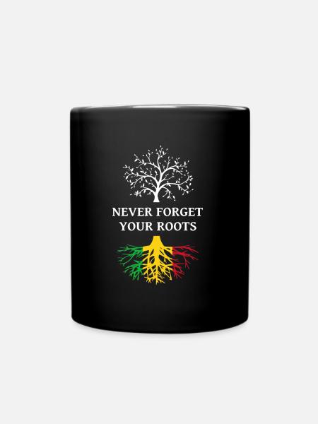 Mali N’oubliez jamais vos racines - Mug uni - noir