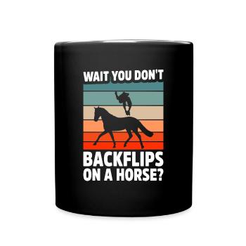 Acrobate Riding Rider Vaulter Acrobat - Mug uni - noir - Devant