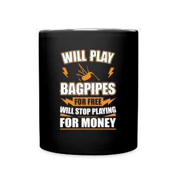 Idée cadeau de cornemuse Joueur de cornemuse Écosse - Mug uni - noir - Devant