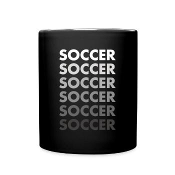 Sport Soccer - Tasse einfarbig - Schwarz - Vorne