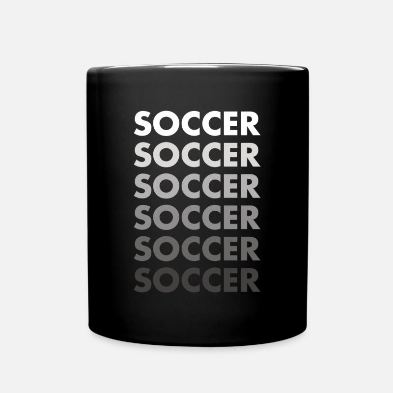 Sports Soccer - Mug uni - noir