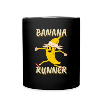 Banana Jogging Marathon Banana Runner - Mug uni - noir - Devant